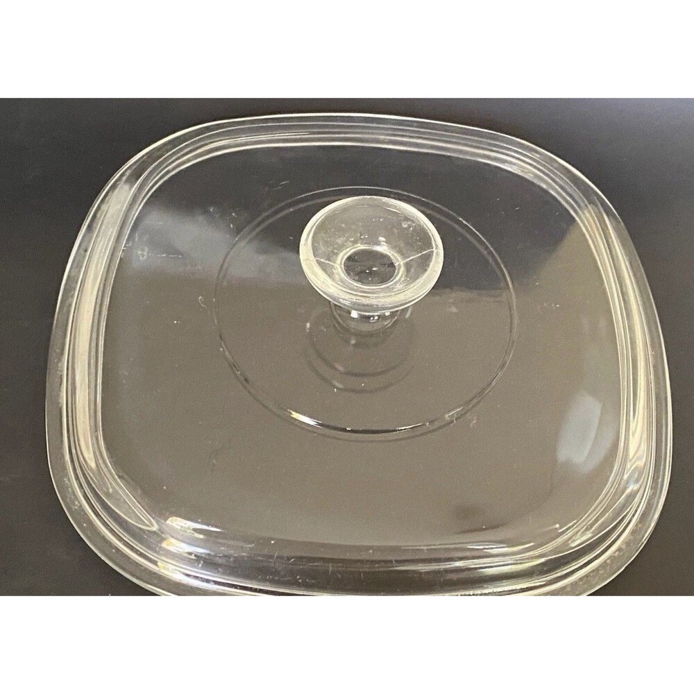 Vintage Pyrex Clear Glass Lid A-9-C fits 2 & 3 qt & 9" Corning Ware Casseroles